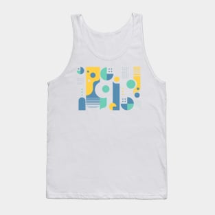 Retro Bauhaus Abstract 3 Tank Top